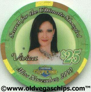 Tropicana Vivica Showgirl $25 Casino Chip