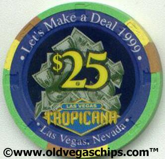 Tropicana Monty Hall Let's Make a Deal $25 Casino Chip
