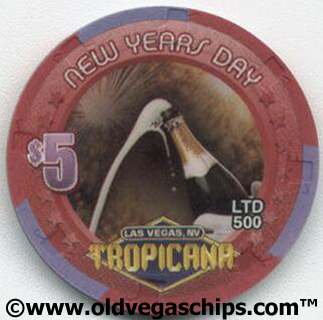Las Vegas Tropicana New Year's 2003 $5 Chip