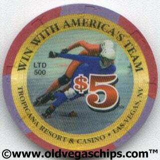 Tropicana Winter Olympics $5 Casino Chip