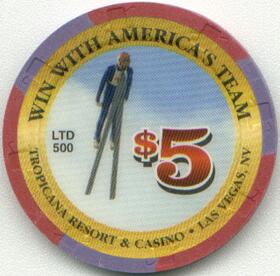 Tropicana Winter Olympics $5 Casino Chip