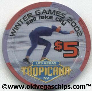 Tropicana Winter Olympics 2002 $5 Casino Chip