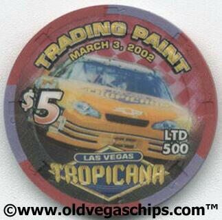 Tropicana Trading Paint 2002 $5 Casino Chip