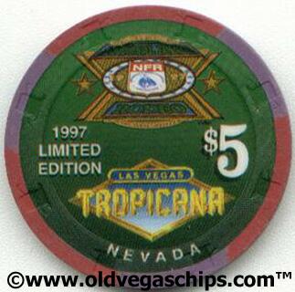 Tropicana NFR 1997 $5 Casino Chip