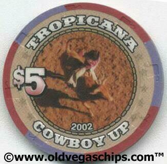 Tropicana National Finals Rodeo 2002 $5 Chip