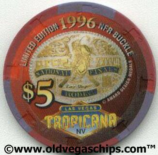 Tropicana 1996 NFR Buckle $5 Chip