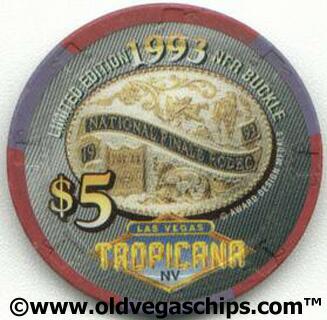 Tropicana 1993 NFR Buckle $5 Casino Chip