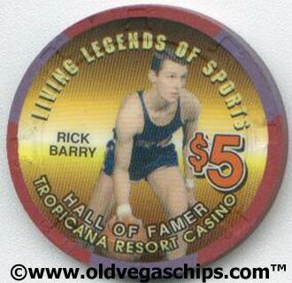 Tropicana Rick Barry $5 Casino Chip