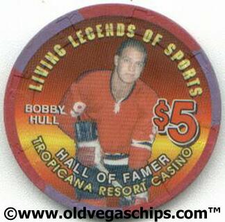 Tropicana Bobby Hull $5 Casino Chip