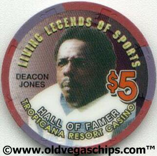Tropicana Deacon Jones $5 Casino Chip