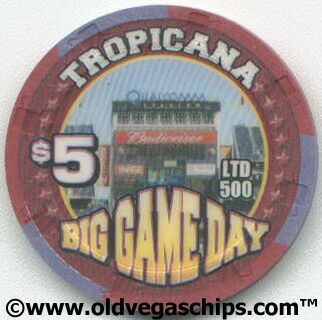 Tropicana Big Game Day 2003 $5 Chip