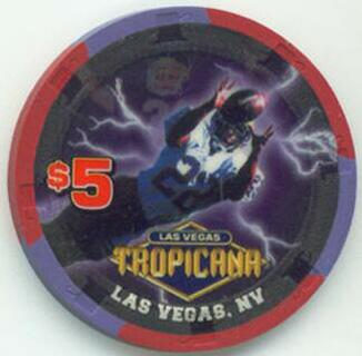 Tropicana Superbowl 2002 $5 Casino Chip