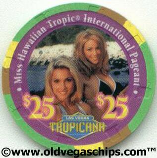 Tropicana Miss Hawaiian Tropic International $25 Casino Chip