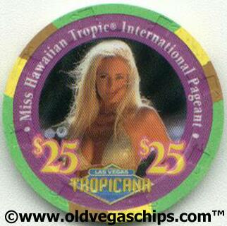 Tropicana Miss Hawaiian Tropic International $25 Casino Chip