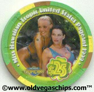 Tropicana Miss Hawaiian Tropic USA $25 Casino Chip