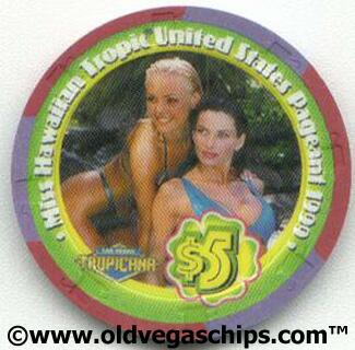 Tropicana Miss Hawaiian Tropics United States Pageant $5 Casino Chip