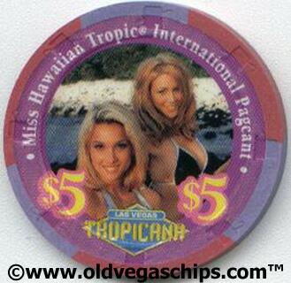 Tropicana Miss Hawaiian Tropics International $5 Casino Chip