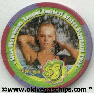 Tropicana Miss Hawaiian Tropics United States Pageant $5 Casino Chip