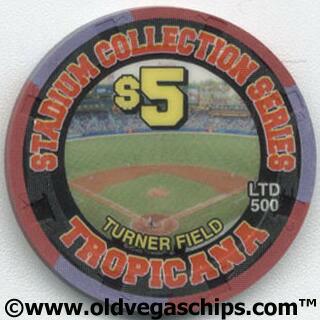 Las Vegas Tropicana Turner Field $5 Casino Chip