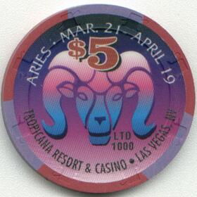 Tropicana Aries $5 Casino Chip