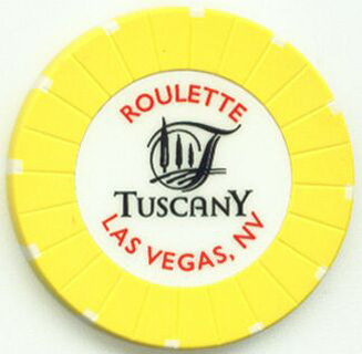 Las Vegas Tuscany Casino Yellow Roulette Casino Chip