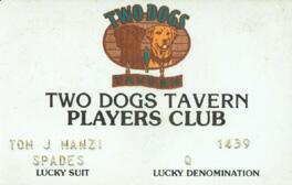 Two Dogs Casino Slot Club Card