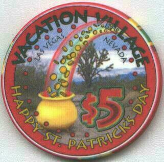 Vacation Village St. Patrick's Day $5 Casino Chip