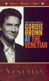 Venetian Gordie Brown Hotel Room Key