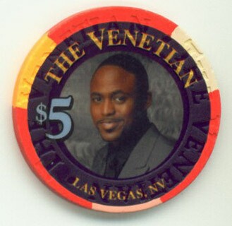 Venetian Hotel Wayne Brady 2009 $5 Casino Chip