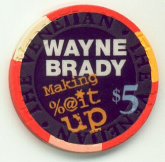Venetian Hotel Wayne Brady 2009 $5 Casino Chip