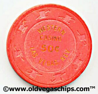 Las Vegas Western Hotel 50¢ Casino Chip