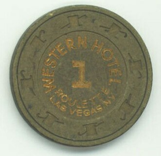 Western Hotel Green Roulette Casino Chip