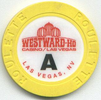 Westward Ho Yellow Roulette Chip