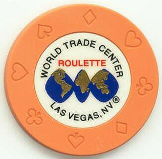 Las Vegas World Trade Center Casino Orange Roulette Casino Chip