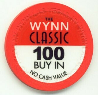 Wynn Las Vegas Wynn Classic Buy In $100 Poker Chip