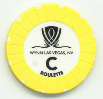 Wynn Las Vegas Roulette Casino Chip Yellow